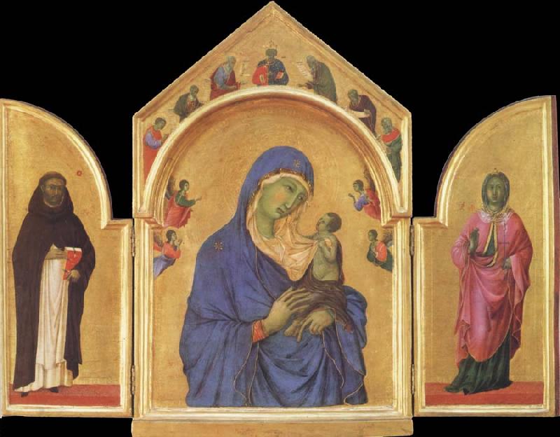 Duccio di Buoninsegna The Virgin Mary and angel predictor,Saint oil painting image
